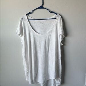 Eileen Fisher White Short Sleeve Tee